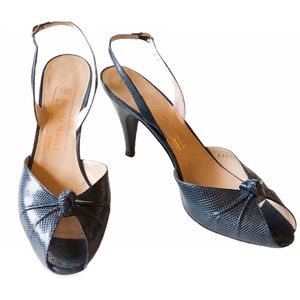 Bruno Magli Karung Peep-Toe Pumps